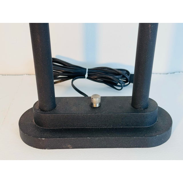 1980s Post Modern Halogen Black Table Lamp By Robert Sonneman For George Kovacs Very good used condition. In working...