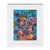 Colorful contemporary figurative abstract by Texas based artist Richard E. Fluhr. The work features a pair of embracing...