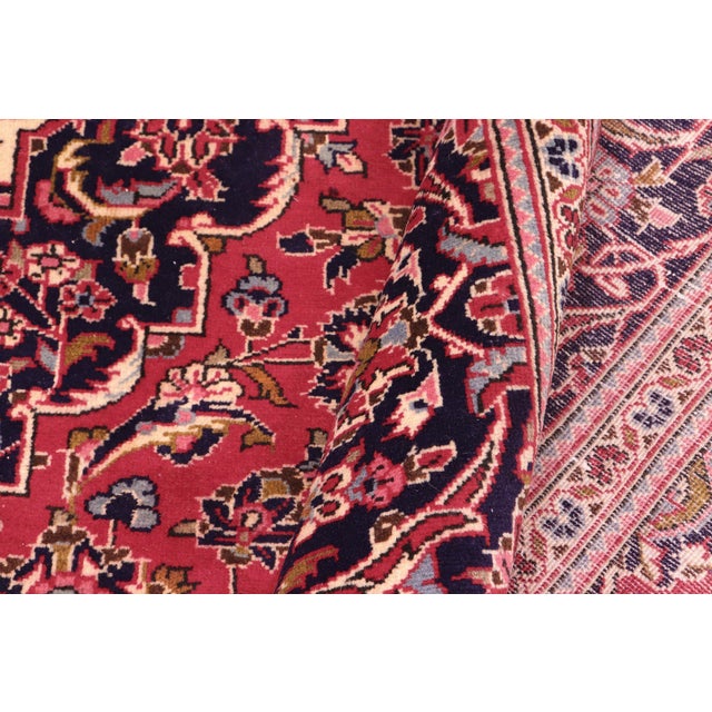 Antique Persian Red/Blue Wool Rug - 8'1'' X 10'11'' | Chairish