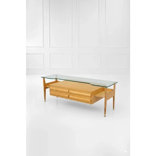 This elegant, refined executive desk/drawer unit is an icon of mid-century modern Italian furniture, attributed to...