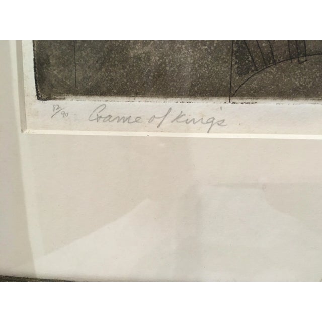 Pink Vintage Mid-Century Signed and Numbered Color Serigraph by Irving Amen For Sale - Image 8 of 12