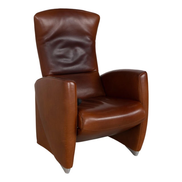 Brown Leather Armchair from Jori For Sale