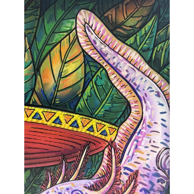 Ricardo Maya Contemporary Mexican Folk Art Día De Los Muertos Painting For Sale - Image 14 of 18