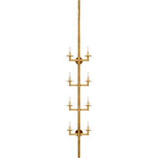 Kelly Wearstler for Visual Comfort Signature Liaison Statement Sconce in Antique-Burnished Brass For Sale