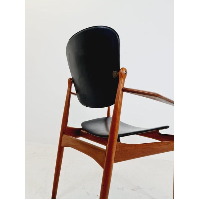 Danish teak and leather chair by Arne Vodder for France & Daverkosen, 1960s The chair is in great vintage condition,...