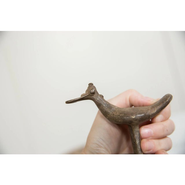Mid 20th Century Vintage African Bronze Flat Billed Bird For Sale - Image 5 of 8