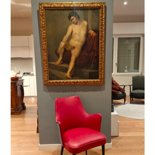 Luigi Sabatelli, Nude Man, 1800s, Oil on Canvas For Sale - Image 4 of 11