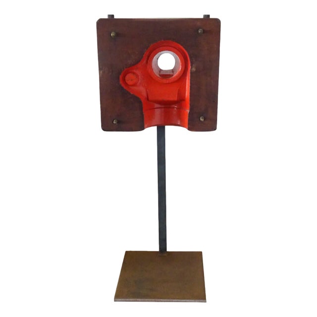 Industrial Wooden Mold Sculpture For Sale