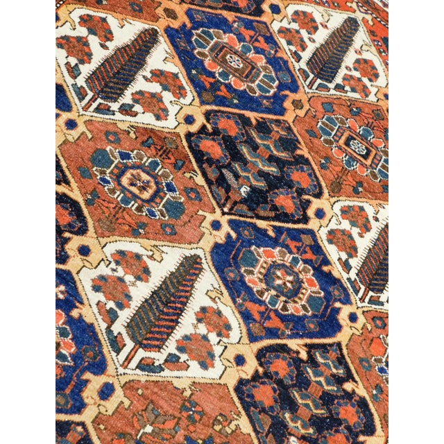 Antique Handmade Persian Bakhtiyar Rug. 5'x 6'3" For Sale - Image 9 of 13