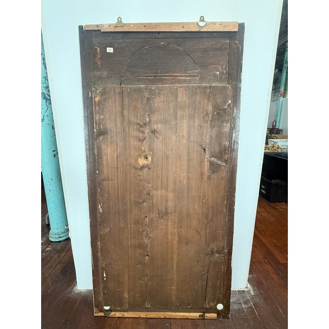 19th Century, French Louis XVI Painted and Giltwood Overmantel Mirror For Sale In Providence - Image 6 of 12