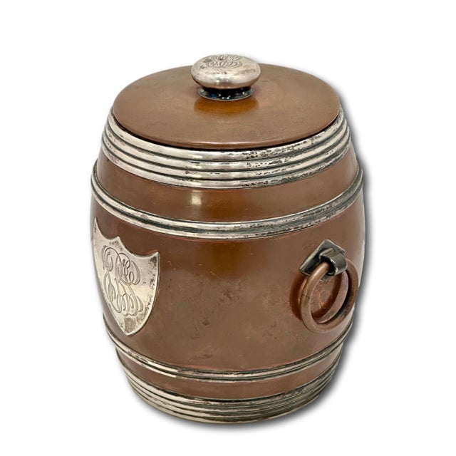Fine Quality Antique American Solid Bronze and Sterling Silver 3 Piece Tobacco Humidor Smoking Set Circa 1890s For Sale In Boston - Image 6 of 18