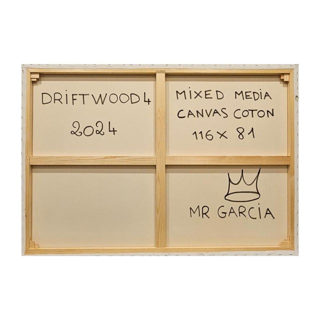 Mr Garcia, Driftwood 4, Mixed Media on Canvas For Sale - Image 5 of 7