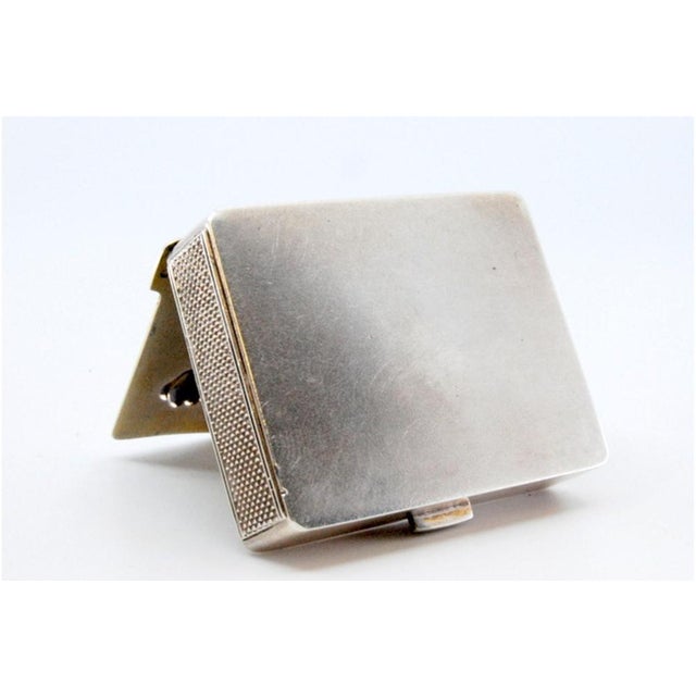 Silver Matchbox with Embossed Floral Motifs For Sale - Image 10 of 11