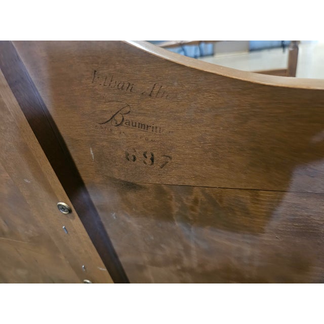 Ethan Allen Mid 20th Century Ethan Allen Four Post Maple Canopy Bed Nutmeg Finish For Sale - Image 4 of 13