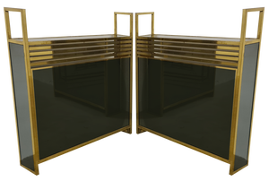 Hollywood Regency Style Bookcases, 1970s, Set of 6