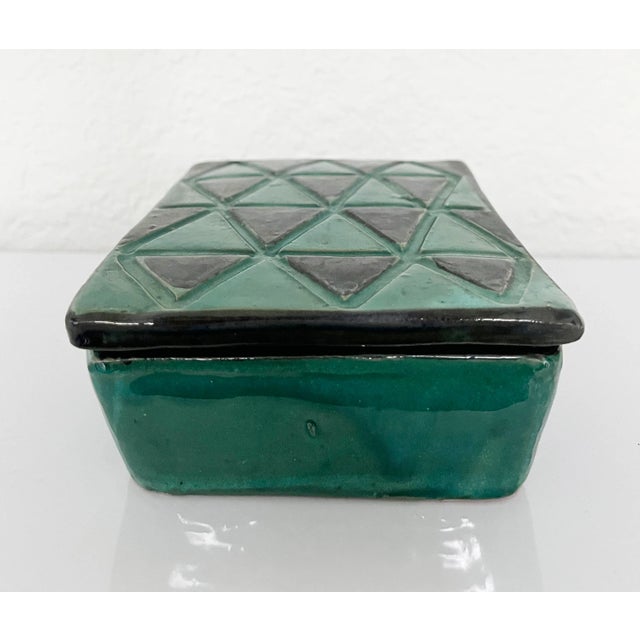 Mid-Century Modern 1960s Italian Ceramic Box For Sale - Image 3 of 7