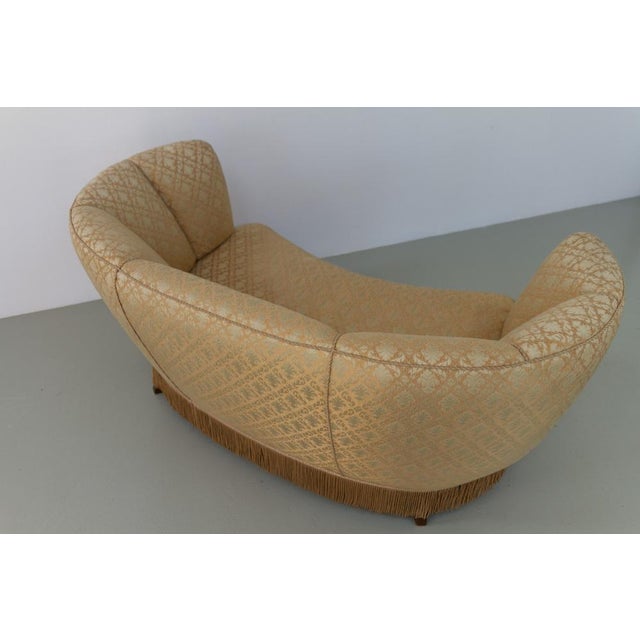 Art Deco Danish Banana Sofa, 1940s For Sale - Image 9 of 18