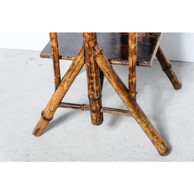 Aesthetic Movement Three-Tier Bamboo Etagere Whatnot For Sale - Image 4 of 11