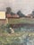 Paper Max Gretschel Signed Oil Painting of Ukranian Landscape, C. 1918 For Sale - Image 7 of 12