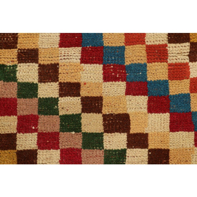 Mid-Century Modern Vintage Zeki Müren Runner With Polychromatic Geometric Patterns From Rug & Kilim For Sale - Image 3 of 7