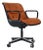 Charles Pollack for Knoll Burnt Orange Executive Chair For Sale