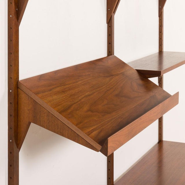 Wood Mid-Century Danish Walnut Shelving Unit in the style of Poul Cadovius, 1960s For Sale - Image 7 of 10