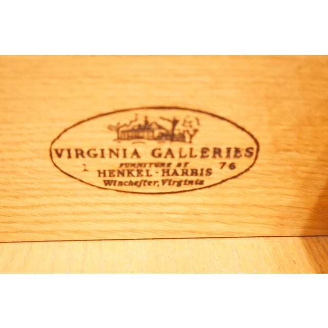 Brown Henkel Harris Virginia Galleries Solid Mahogany Traditional Style 66" Double Dresser 176-840 For Sale - Image 8 of 14