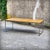 Coffee Table in Oak and Chromed Steel, 1980s For Sale - Image 4 of 18
