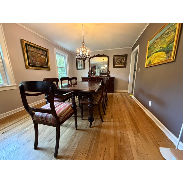 Reproduction Solid Mahogany Victorian 12 Seat Dining Set For Sale - Image 10 of 11