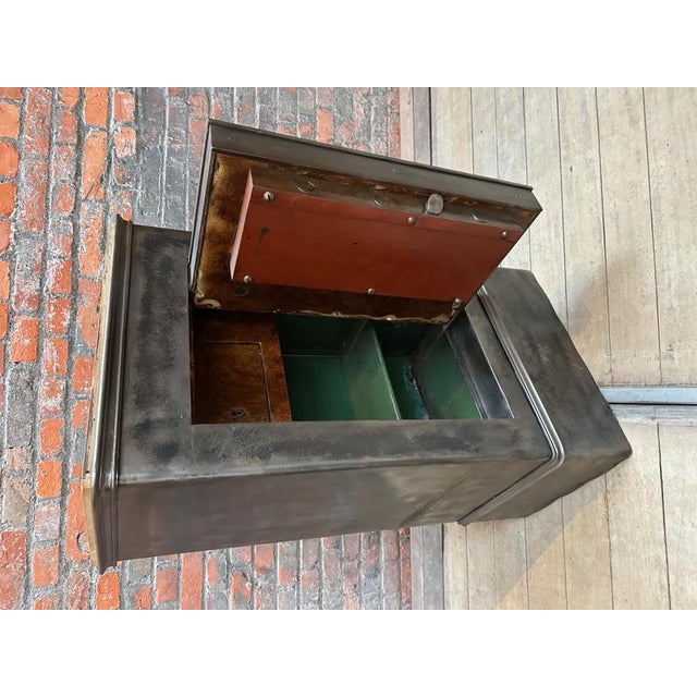 Metal Vintage Safe Cabinet, 1950s For Sale - Image 7 of 13