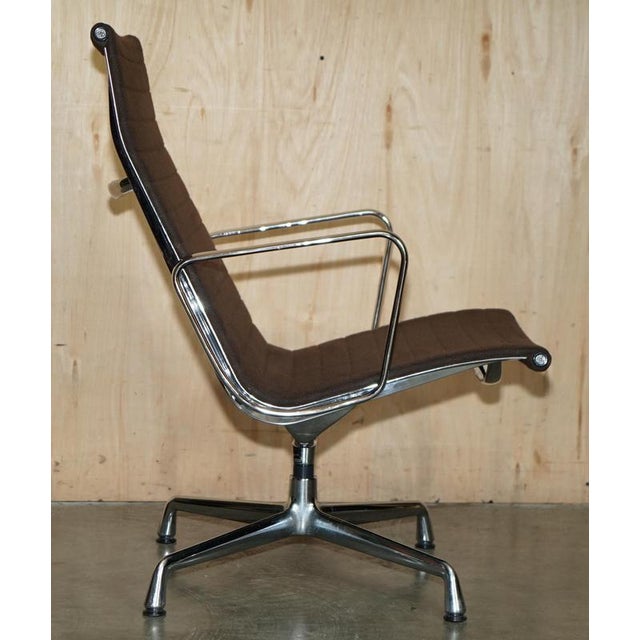 Brown EA 108 Swivel Desk Chair by Charles and Ray Eames For Sale - Image 12 of 17
