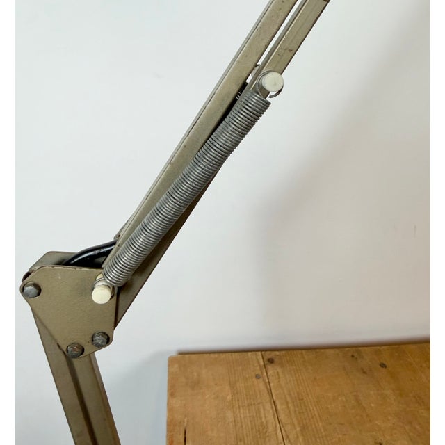 Vintage Brown Adjustable Architect Table Lamp, 1960s For Sale - Image 17 of 18