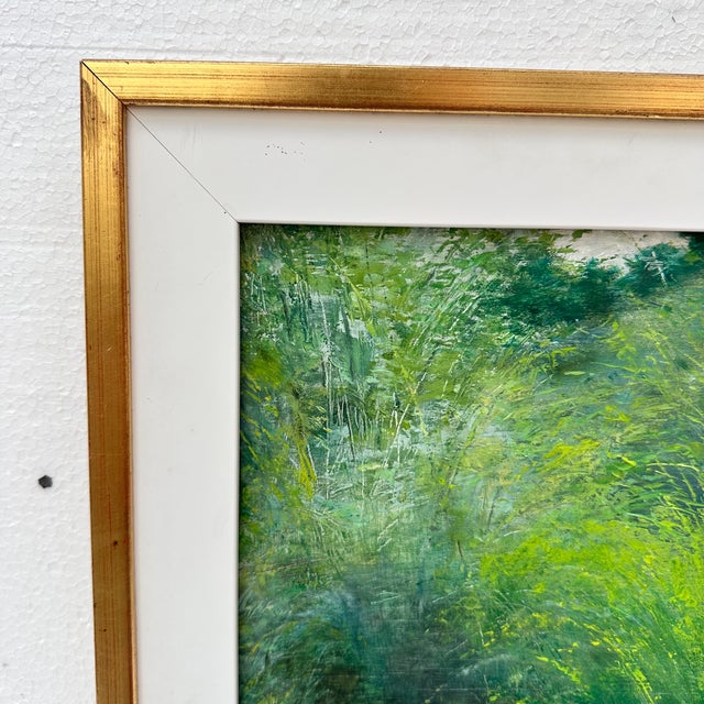 1920s Timoteo Pérez Rubio, Green Landscape, 1920s, Oil on Cardboard For Sale - Image 5 of 18