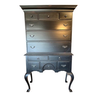 "Manor House" Highboy Chest With 11 Drawers For Sale