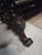 Wood Antique Oak Heavily Carved Late 19th Century Desk With Barley Twist Legs For Sale - Image 7 of 11