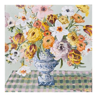 Everyday Bouquet Expressionism Acrylic Painting For Sale