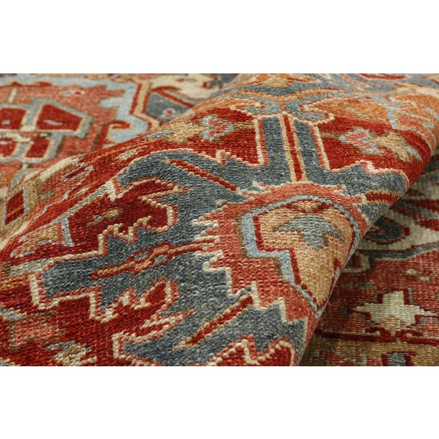 Antique Persian Heriz Rug, 07'01 X 10'02 For Sale In Dallas - Image 6 of 10