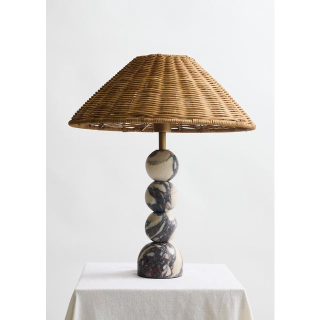 Contemporary "The Carroll" Table Lamp by Erica Marie Interiors For Sale - Image 12 of 12