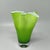 Mid-Century Modern Green Murano Glass Vase Fazzoletto by to Ca Dei Vetrai For Sale - Image 3 of 8