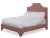 Modern Kit King Bedframe, Blush Velvet For Sale - Image 3 of 4