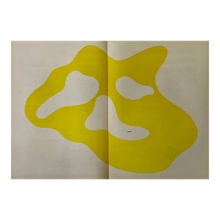 Jean Arp Original Woodcut DM0333d Derriere Le Miroir 1950 For Sale