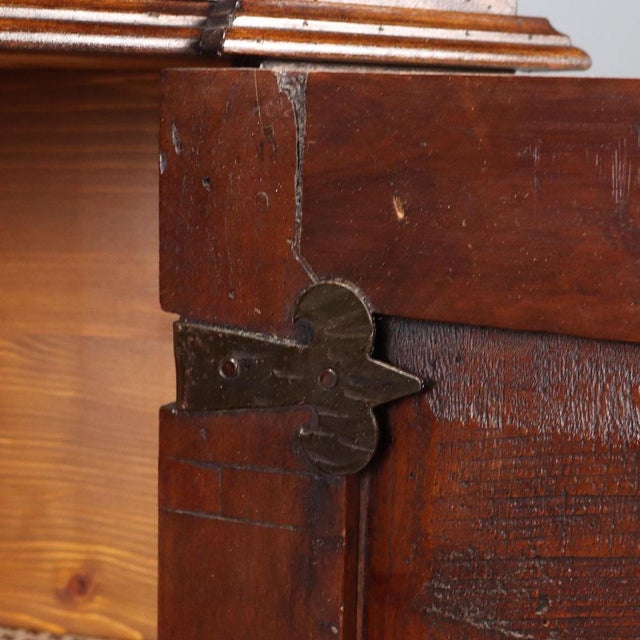 Baroque Style Corner Cabinet in Walnut For Sale - Image 5 of 10