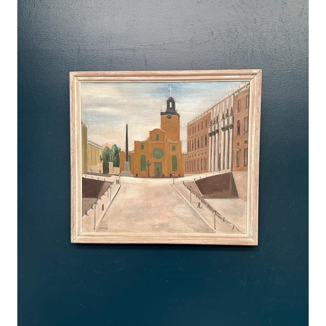 Stig Granzow, Slottbacken, 1950s, Oil on Canvas, Framed For Sale - Image 14 of 17