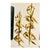 1960s Vintage Italian Gold Gilded Corn Husk Large Wall Sconces - a Pair For Sale