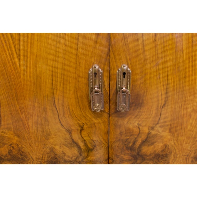 Wood Art Deco Walnut Compact Wardrobe, 1930s For Sale - Image 7 of 12