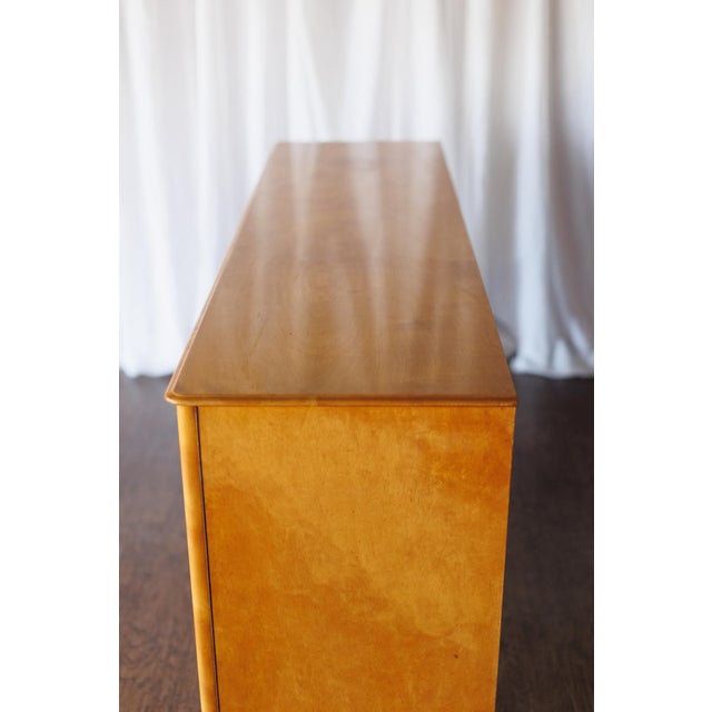 Mid Century Flame Birch Sideboard For Sale - Image 11 of 15
