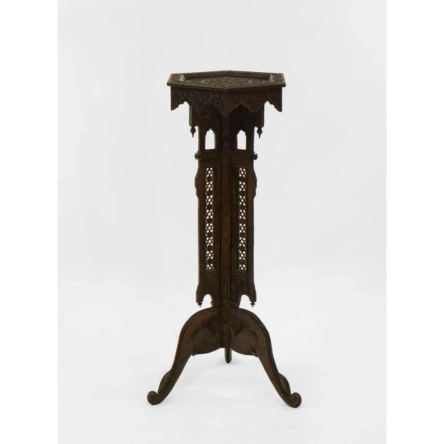 Antique Burmese Anglo-Indian Plant Stand For Sale - Image 7 of 10
