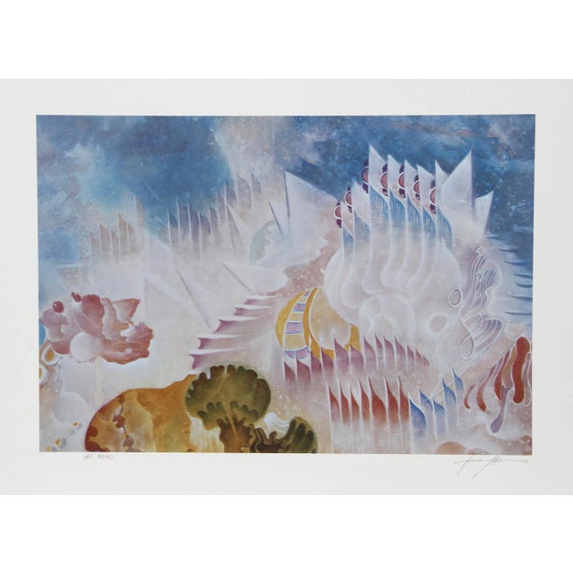 Modern Isaac Abrams, Atlantis, Lithograph For Sale - Image 3 of 3