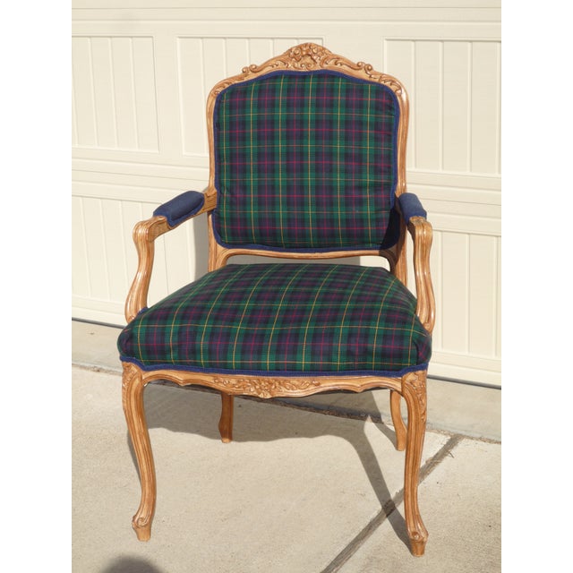 Tartan Plaid Accent Chair Chairish
