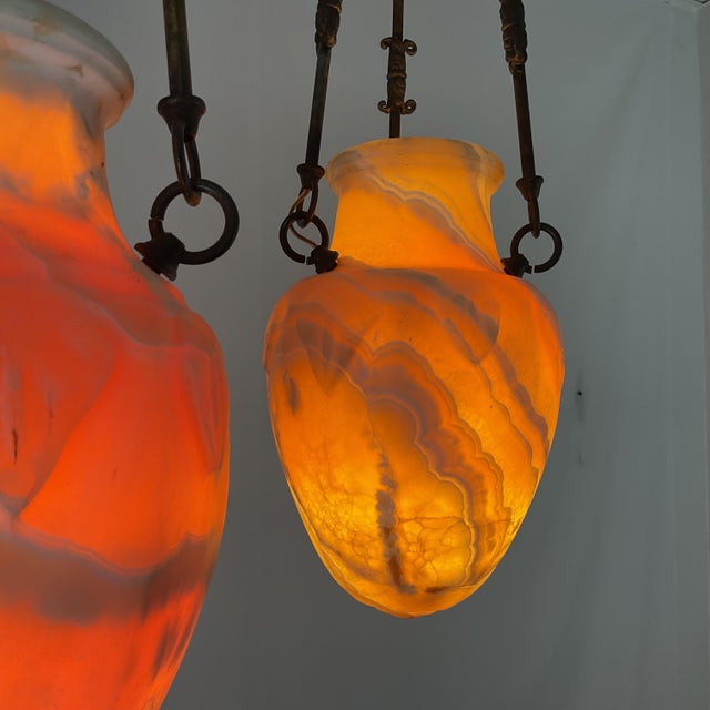 Antique Onyx Urn Lantern For Sale - Image 9 of 9